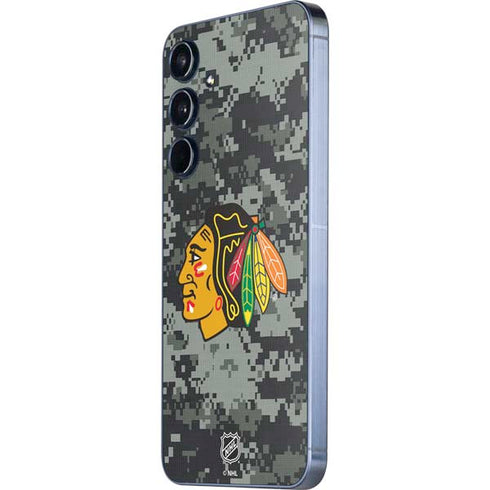 NHL Chicago Blackhawks Camo Galaxy A35 5G Skin